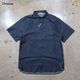 ORGUEIL ���륲�����OR-5107�ۡ�Denim Shawl Collar Short Sleeve Shirt�ۥǥ˥ॷ�硼�륫�顼����ĥ��硼�ȥ��꡼�� Ⱦµ ���åȥ�100% ������