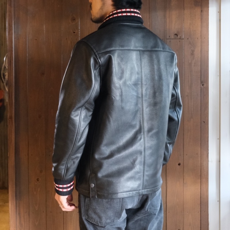 Y'2 LEATHER �磻�ġ��쥶����SB-93�ۡ�STEER OIL PHARAOH JACKET�ۢ�44XXL�䥹�ƥ������� �ե��饪���㥱�å� ��֥��㥱�å� ���� �׸���1.3���� ������