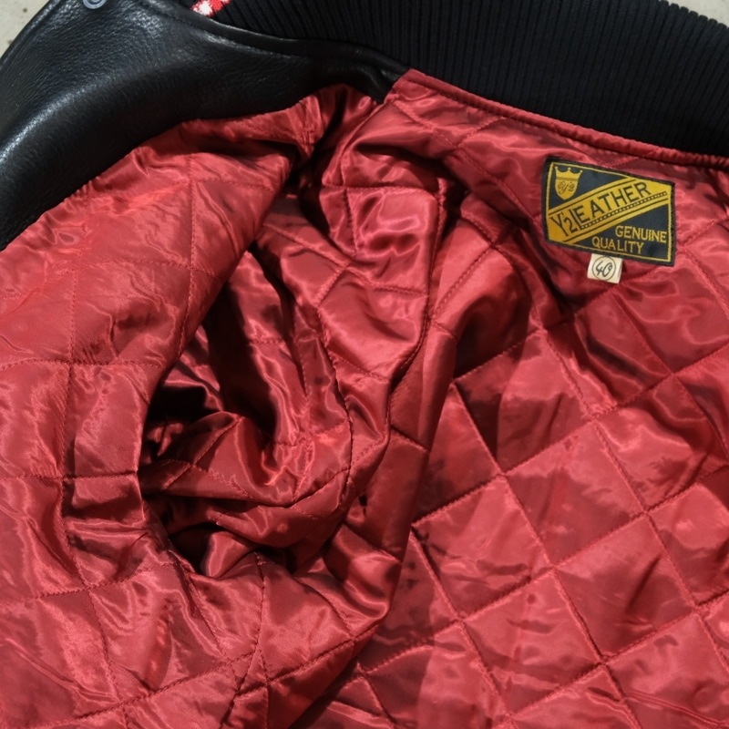 Y'2 LEATHER �磻�ġ��쥶����SB-93�ۡ�STEER OIL PHARAOH JACKET�ۢ�44XXL�䥹�ƥ������� �ե��饪���㥱�å� ��֥��㥱�å� ���� �׸���1.3���� ������