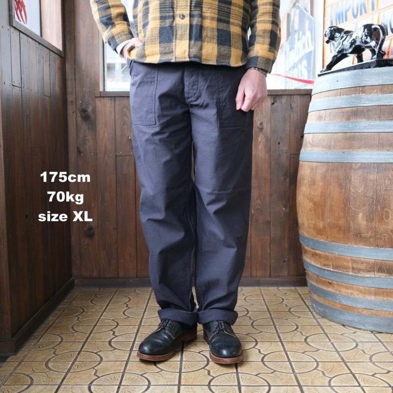 TCB jeans(�ƥ��������ӡ�������) ��50's BAKER PANTS�� ��Charcoal��٥������ѥ�� �ߥ꥿�꡼ ���ѥ� ���åȥ�100%