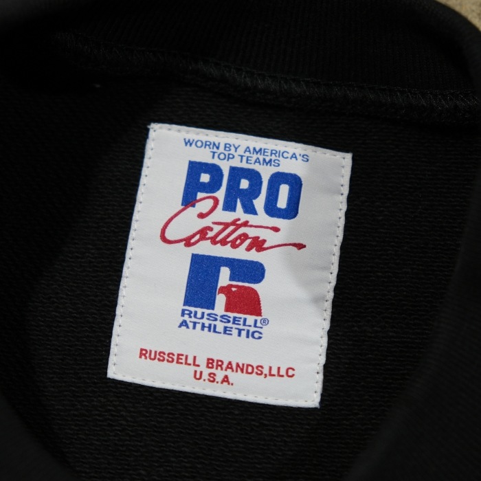 RUSSELL ATHLETIC ��å��륢������å���Pro Cotton TM Loop Back Terry Sweat Logo CN�ۥץ����åȥ�롼�ץХå������å� ���� ����å��� ���롼�ͥå� 