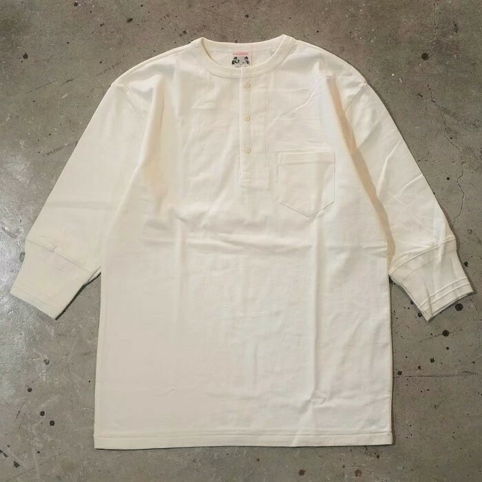 GLADHAND ����åɥϥ�ɡ�GH-17�ۡ�HALF SLEEVE HENRY T-SHIRTS�ۥإ�꡼�ͥå� ��ʬµ T����� �ݥ��å��դ�