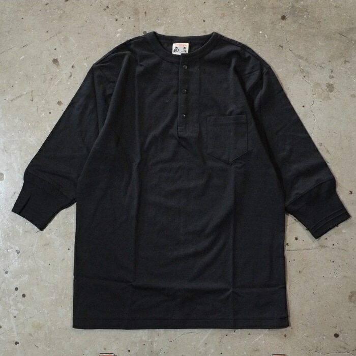 GLADHAND ����åɥϥ�ɡ�GH-17�ۡ�HALF SLEEVE HENRY T-SHIRTS�ۥإ�꡼�ͥå� ��ʬµ T����� �ݥ��å��դ�