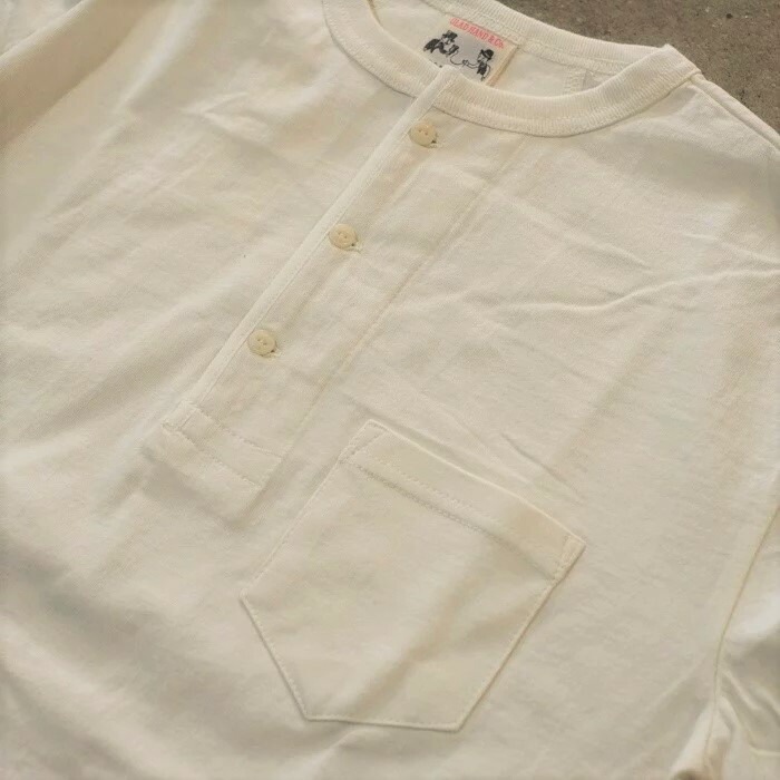 GLADHAND ����åɥϥ�ɡ�GH-17�ۡ�HALF SLEEVE HENRY T-SHIRTS�ۥإ�꡼�ͥå� ��ʬµ T����� �ݥ��å��դ�