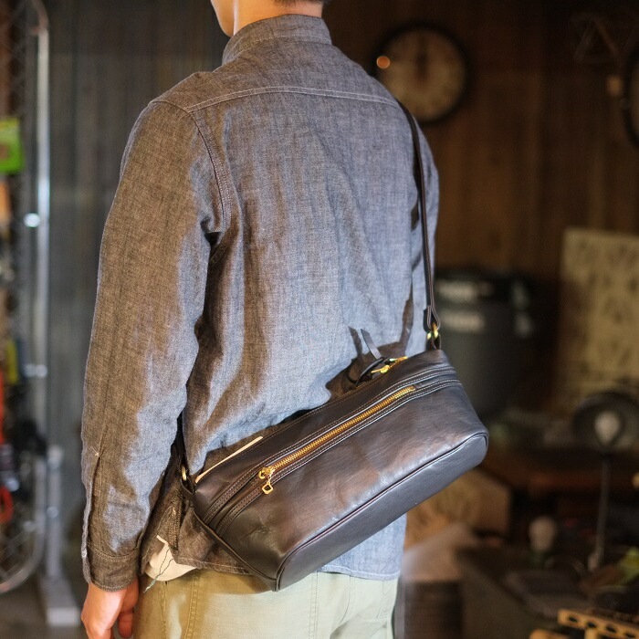 Y'2 LEATHER 磻ġ쥶 BG-02ۡHORSE HIDE SHOULDER BAG ECO HORSEۡϥɥХå ۡ 쥶Хå  ܳ MADE IN JAPAN
