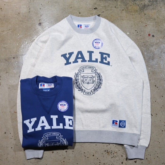 RUSSELL ATHLETIC ��å��륢������å���Yale University High Cotton TM Loop Back Terry Sweat CN�ۥץ����åȥ�롼�ץХå������å� ����å� ���롼�ͥå�