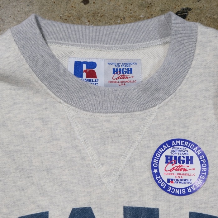 RUSSELL ATHLETIC ��å��륢������å���Yale University High Cotton TM Loop Back Terry Sweat CN�ۥץ����åȥ�롼�ץХå������å� ����å� ���롼�ͥå�