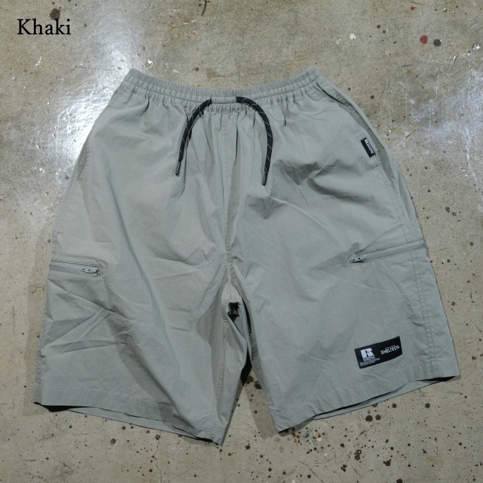 RUSSELL ATHLETIC ��å��륢������å���SHELTECH Cotton/Nylon Weather Shorts�ۥ�����ƥå����åȥ�ʥ����󥦥��������硼�� �ϥ��ƥ��Ǻ�