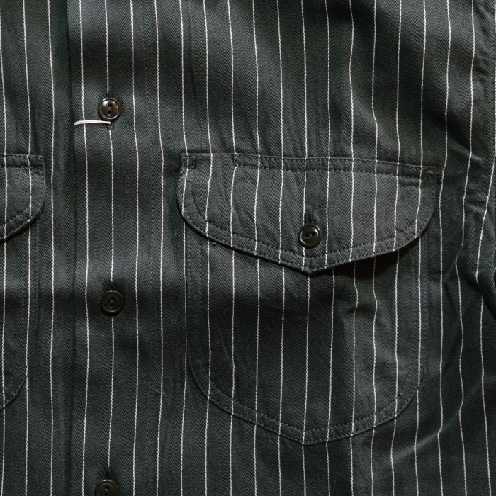 SUGAR CANE ���奬���������SC38699�ۡ�COKE STRIPE WORK SHIRT (SHORT SLEEVE)�� ���������ȥ饤��Ⱦµ�������� ������ COTTON100%