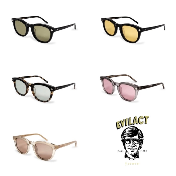 EVILACT EYEWEAR �����֥륢���ȥ��������� ��EAE26-02�ۡ�YALE II�ۥ�������㥫�顼��󥺢� ���󥰥饹 ������