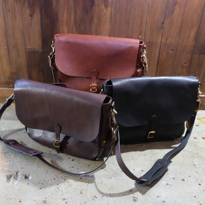 PARLEY パーリィー 本革 シボ革 ポストマンバッグ ショルダー 大容量 VASCO ヴァスコ【VS-248L】【LEATHER POSTMAN SHOULDER BAG -LARGE