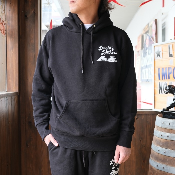 Langlitz Leathers ��󥰥�åĥ쥶������Hooded Sweat Shirts�ۢ�LL301��ա��ǥåɥ������åȥ���� ΢�����ٵͤ� ���ꥸ�ʥ�إ������������ȥܥǥ�
