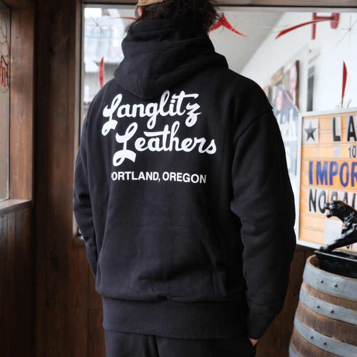 Langlitz Leathers ��󥰥�åĥ쥶������Hooded Sweat Shirts�ۢ�LL301��ա��ǥåɥ������åȥ���� ΢�����ٵͤ� ���ꥸ�ʥ�إ������������ȥܥǥ�