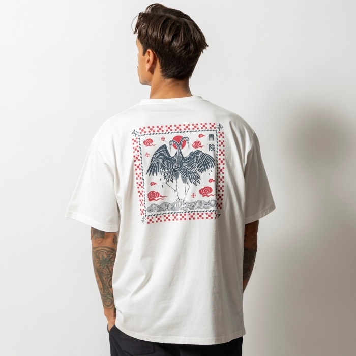 ROARK ����������RTJM1230L�ۡ�"CRANE" S/S TEE�� ȾµT����� �ߥɥ륦������ ���åȥ�100�� ROARK 10th Anniversary Collection 