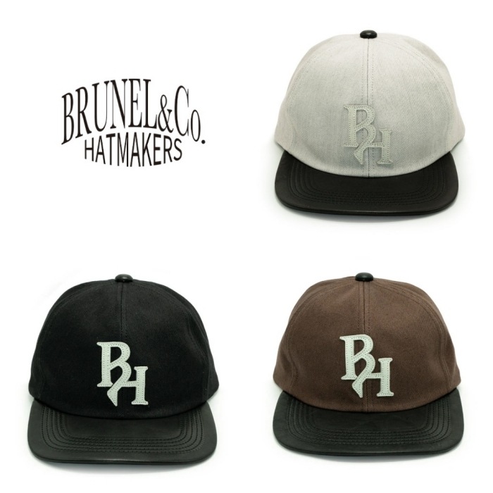 BRUNEL&Co.HATMAKERS �֥롼�ͥ�ϥåȥ᡼��������BH LOGO DENIM CAP�ۥ����ǥ˥७��å� �����ϥ��� ���� ������ �Ƶ�����