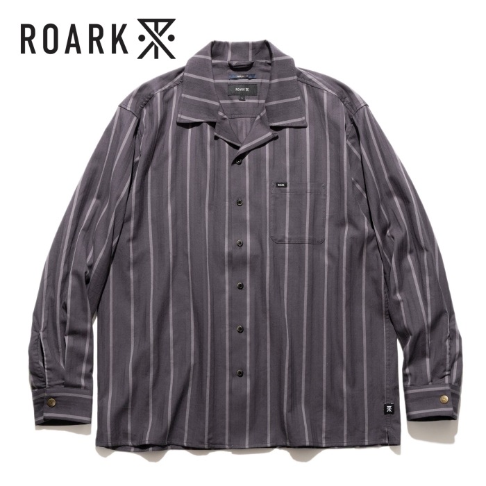 ROARK �������� ��Х��Х��RLWJ1200�ۡ�LS Jacquard SHIRTS��Ĺµ����� ���� ���㥬���� COTTON100%
