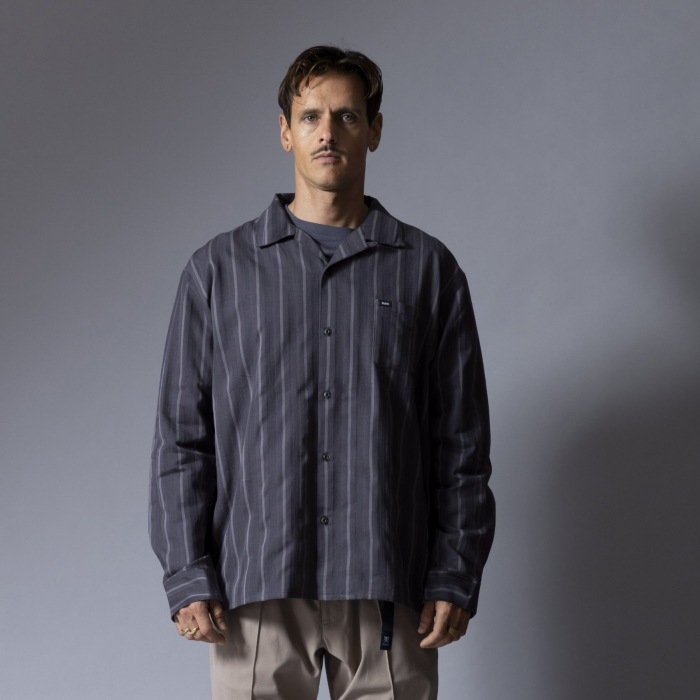 ROARK �������� ��Х��Х��RLWJ1200�ۡ�LS Jacquard SHIRTS��Ĺµ����� ���� ���㥬���� COTTON100%