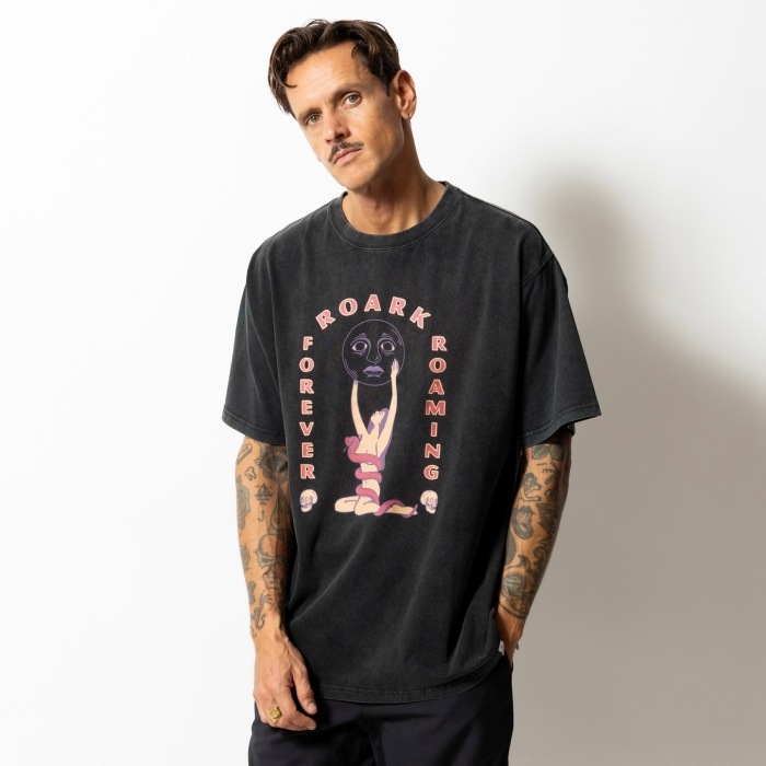 ROARK ����������RTJM1231L�ۡ�"NIGHT RULE�� S/S TEE�� ȾµT����� �ߥɥ륦������ ���åȥ�100�� ROARK 10th Anniversary Collection 