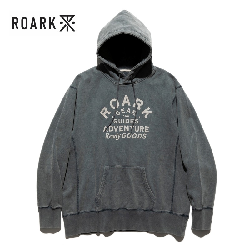 ROARK �������� ��RSWJ1100�ۡ�"GEAR & GUIDES" P/O HOODIE SWEAT�ۥץ륪���С��ա��ǥ��������å� �������󥰲ù� 12.5oz COTTON100%