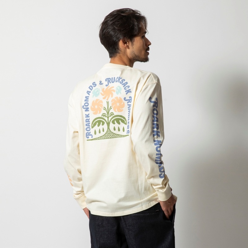 ROARK ����������RLTJ1100�ۡ�"RUCKSACK RAMBLERS" L/S TEE�ۥץ��ȥ���T ���ݡ��ɽ� ���åȥ�100%