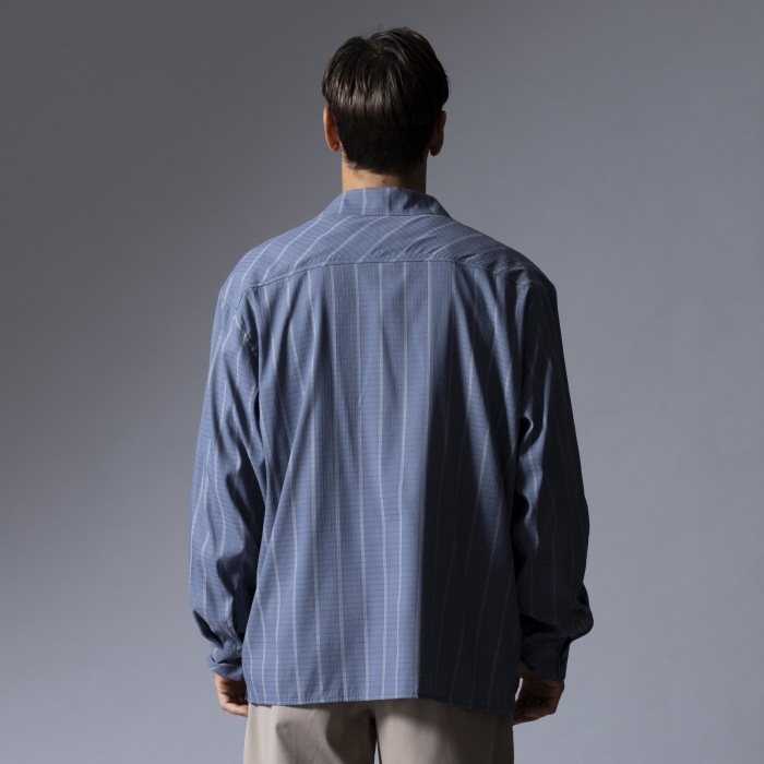 ROARK �������� ��Х��Х��RLWJ1201�ۡ�"VERTICAL STRIPE" BLESS UP L/S��Ĺµ����� ���ȥ�å� ®�� �ݥꥨ���ƥ� �ʥ�����