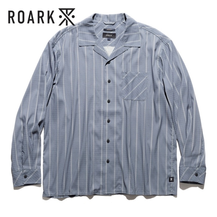 ROARK �������� ��Х��Х��RLWJ1201�ۡ�"VERTICAL STRIPE" BLESS UP L/S��Ĺµ����� ���ȥ�å� ®�� �ݥꥨ���ƥ� �ʥ�����