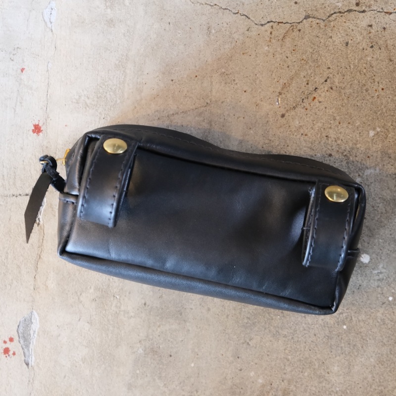 Langlitz Leathers 󥰥åĥ쥶 Padded Side Bag ѥǥåɥɥХå  ϥ BLACKƥå MADE IN USA