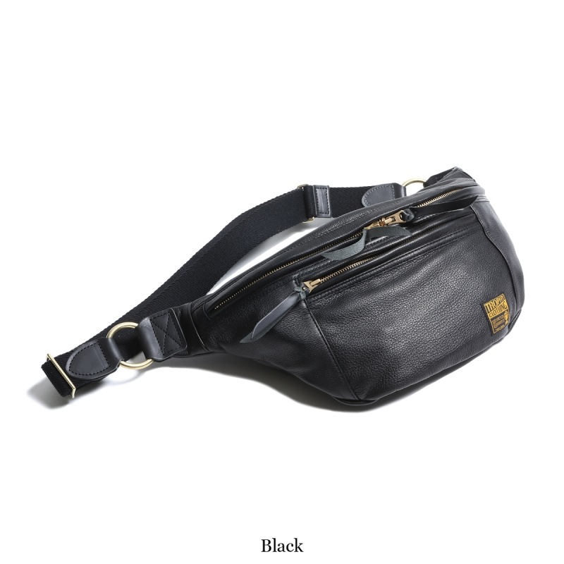 TROPHY CLOTHING �ȥ��ե������������󥰡�TR-B28�ۡ�Day Trip Steerhide Bag�ۥǥ��ȥ�åץ��ƥ��ϥ��ɥХå� �������� �ܥǥ����Хå� ���� �쥶�� ������