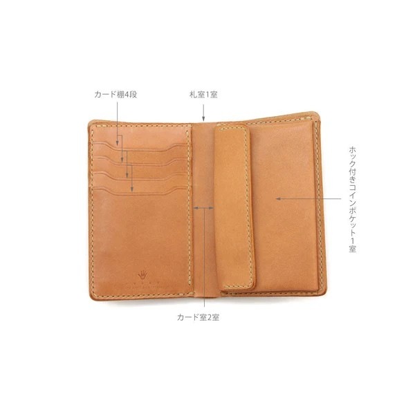 MOTO LEATHER ��ȥ쥶����W2D�ۡ�HAND-DYED MIDDLE WALLET�ۼ�����ߥɥ륦����å� ���� �����ꥢ�󥫥��쥶�� ����С��������