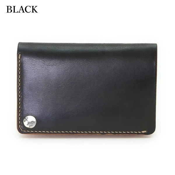 MOTO LEATHER ��ȥ쥶����W2D�ۡ�HAND-DYED MIDDLE WALLET�ۼ�����ߥɥ륦����å� ���� �����ꥢ�󥫥��쥶�� ����С��������