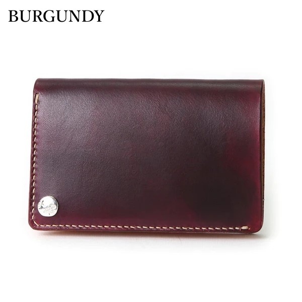 MOTO LEATHER ��ȥ쥶����W2D�ۡ�HAND-DYED MIDDLE WALLET�ۼ�����ߥɥ륦����å� ���� �����ꥢ�󥫥��쥶�� ����С��������