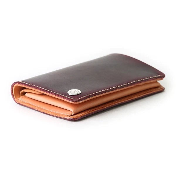 MOTO LEATHER ��ȥ쥶����W2D�ۡ�HAND-DYED MIDDLE WALLET�ۼ�����ߥɥ륦����å� ���� �����ꥢ�󥫥��쥶�� ����С��������