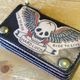 LOOSE NEEDLE Tattooing Leathers �롼���ˡ��ɥ륿�ȥ������󥰥쥶������MIDLE TRUCKER WALLET�ۥߥɥ�ȥ�å�������å� ���� ���ɥ�쥶��