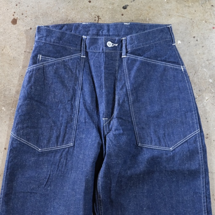 TCB jeans �ƥ��������ӡ������󥺡�Catface Trousers 10.2oz�ۥ���åȥե������ȥ饦������ �ߥ꥿�꡼ �ǥ˥� ���åȥ�100%