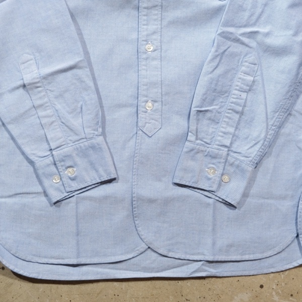 WORKERS ���������Band Collar Shirt�ۥХ�ɥ��顼����� Ĺµ ���å��� �����֥졼 COTTON100��