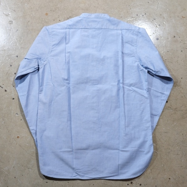 WORKERS ���������Band Collar Shirt�ۥХ�ɥ��顼����� Ĺµ ���å��� �����֥졼 COTTON100��