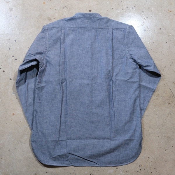 WORKERS ���������Band Collar Shirt�ۥХ�ɥ��顼����� Ĺµ ���å��� �����֥졼 COTTON100��