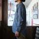 WORKERS ���������Band Collar Shirt�ۥХ�ɥ��顼����� Ĺµ ���å��� �����֥졼 COTTON100��