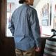 WORKERS ���������Band Collar Shirt�ۥХ�ɥ��顼����� Ĺµ ���å��� �����֥졼 COTTON100��