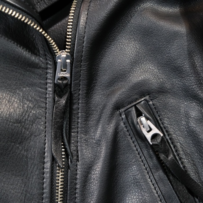 Y'2 LEATHER �磻�ġ��쥶����LR-03�ۡ�STEER OIL DOUBLE BREASTED JACKET�ۢ�LADIES�䥹�ƥ���������֥�饤���������㥱�å� ���ƥ��ϥ��� ������