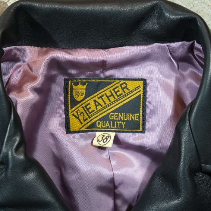Y'2 LEATHER �磻�ġ��쥶����LR-03�ۡ�STEER OIL DOUBLE BREASTED JACKET�ۢ�LADIES�䥹�ƥ���������֥�饤���������㥱�å� ���ƥ��ϥ��� ������