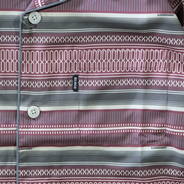 BLUCO ֥륳153-21-009ۡPOOLSIDE SHIRT S/S -Mexican-Ⱦµס륵ɥ  ݥꥨƥ100