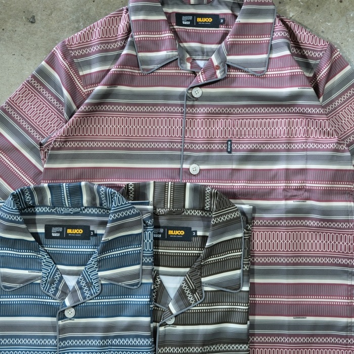 BLUCO ֥륳153-21-009ۡPOOLSIDE SHIRT S/S -Mexican-Ⱦµס륵ɥ  ݥꥨƥ100