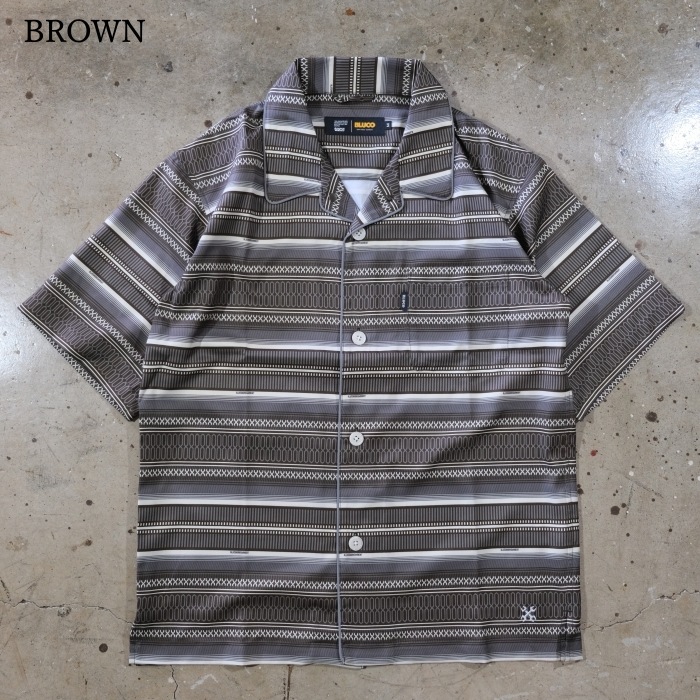 BLUCO ֥륳153-21-009ۡPOOLSIDE SHIRT S/S -Mexican-Ⱦµס륵ɥ  ݥꥨƥ100