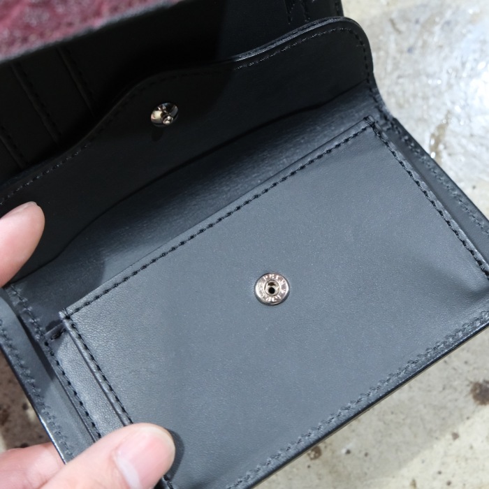 FUNNY �ե��ˡ���DOUBLE DOTS BILLFOLD�ۢ㥨��ե���Ȣ��BORDEAUX�� ���֥�ɥåȥӥ�ե����� ��������󥰥���С� �ݳ� ����쥶�� MADE IN JAPAN