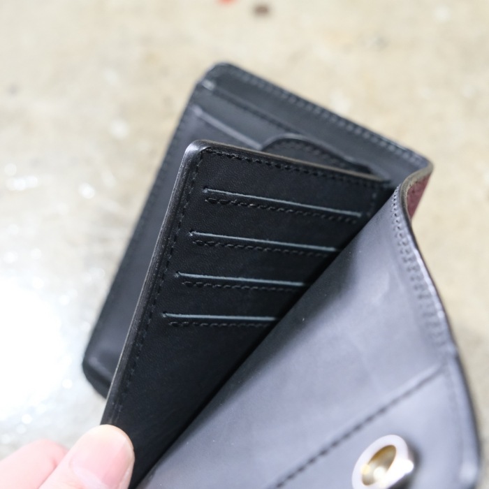 FUNNY �ե��ˡ���DOUBLE DOTS BILLFOLD�ۢ㥨��ե���Ȣ��BORDEAUX�� ���֥�ɥåȥӥ�ե����� ��������󥰥���С� �ݳ� ����쥶�� MADE IN JAPAN