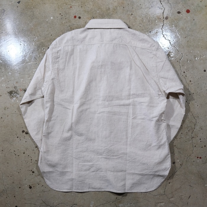 TCB jeans �ƥ��������ӡ������󥺡�Detachable Collar Work Shirt��Beige Stripe��ۥǥ��å���֥륫�顼�������� ���åȥ��ͥ� ��곰����ǽ�� ������