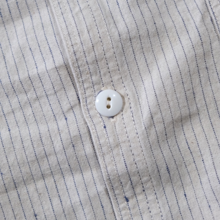 TCB jeans �ƥ��������ӡ������󥺡�Detachable Collar Work Shirt��Beige Stripe��ۥǥ��å���֥륫�顼�������� ���åȥ��ͥ� ��곰����ǽ�� ������