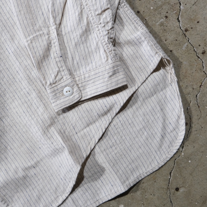 TCB jeans �ƥ��������ӡ������󥺡�Detachable Collar Work Shirt��Beige Stripe��ۥǥ��å���֥륫�顼�������� ���åȥ��ͥ� ��곰����ǽ�� ������