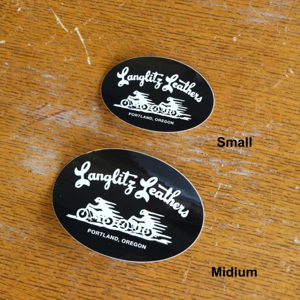 Langlitz Leathers 󥰥åĥ쥶 Sticker Oval MidiumڥХ ߥǥۥꥸʥ륹ƥå 6.5cm x 9cm